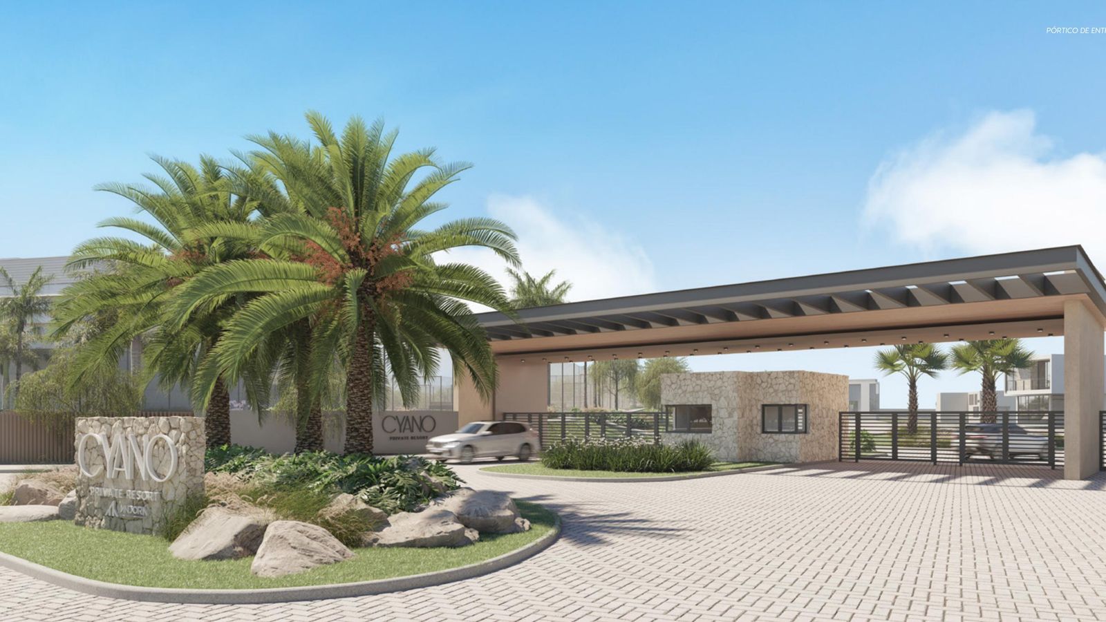 Cyano Private Resort – Pórtico de acesso