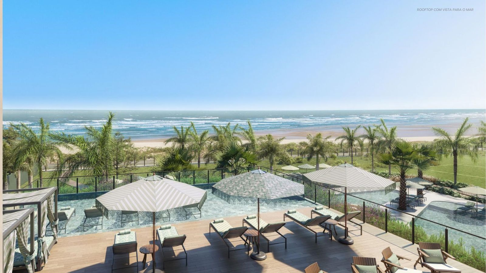 Cyano Private Resort – Rooftop com vista para o mar