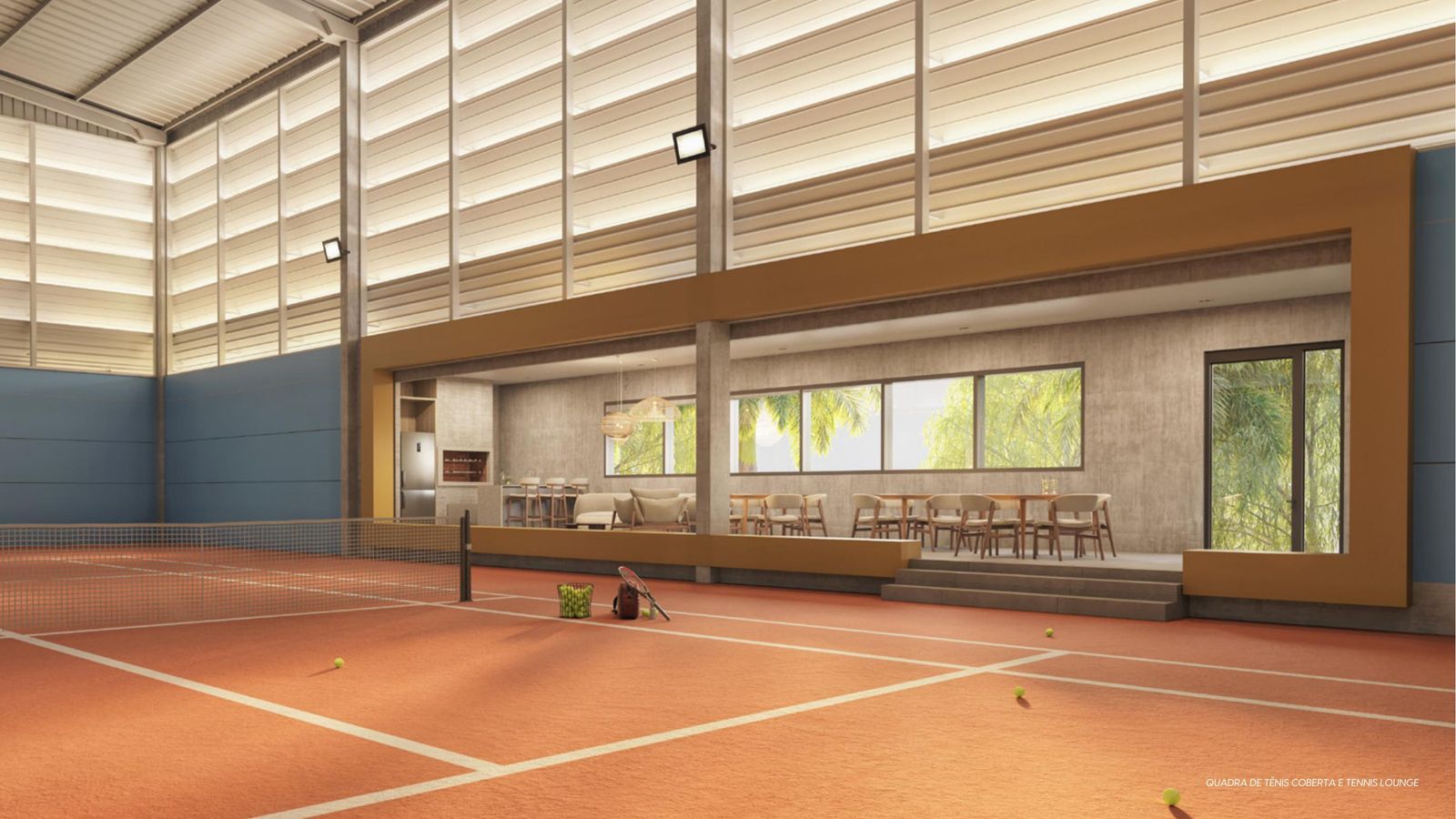 Cyano Private Resort – Quadra de tênis coberta e tennis lounge