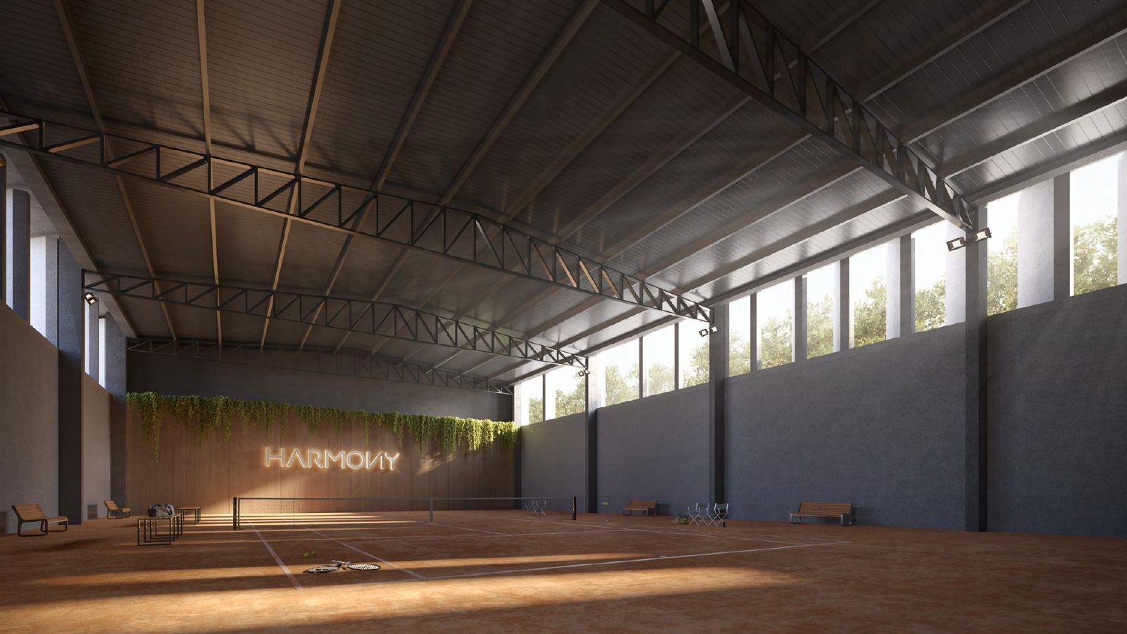 Harmony – Sports Hall com quadra coberta de tênis