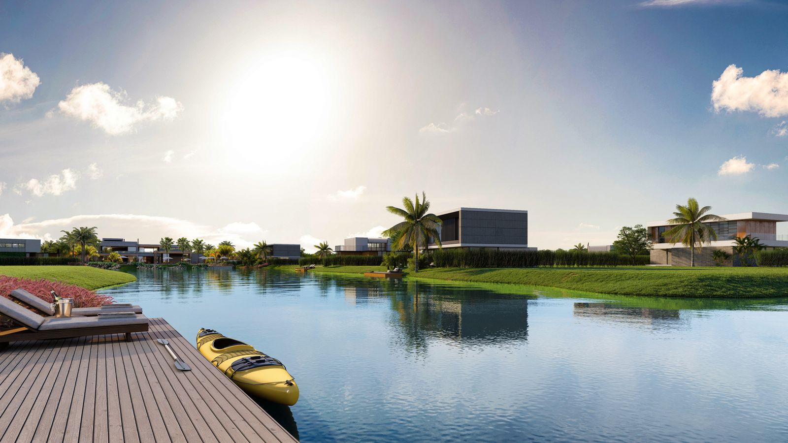 Oxy – Casas com deck sobre o lago