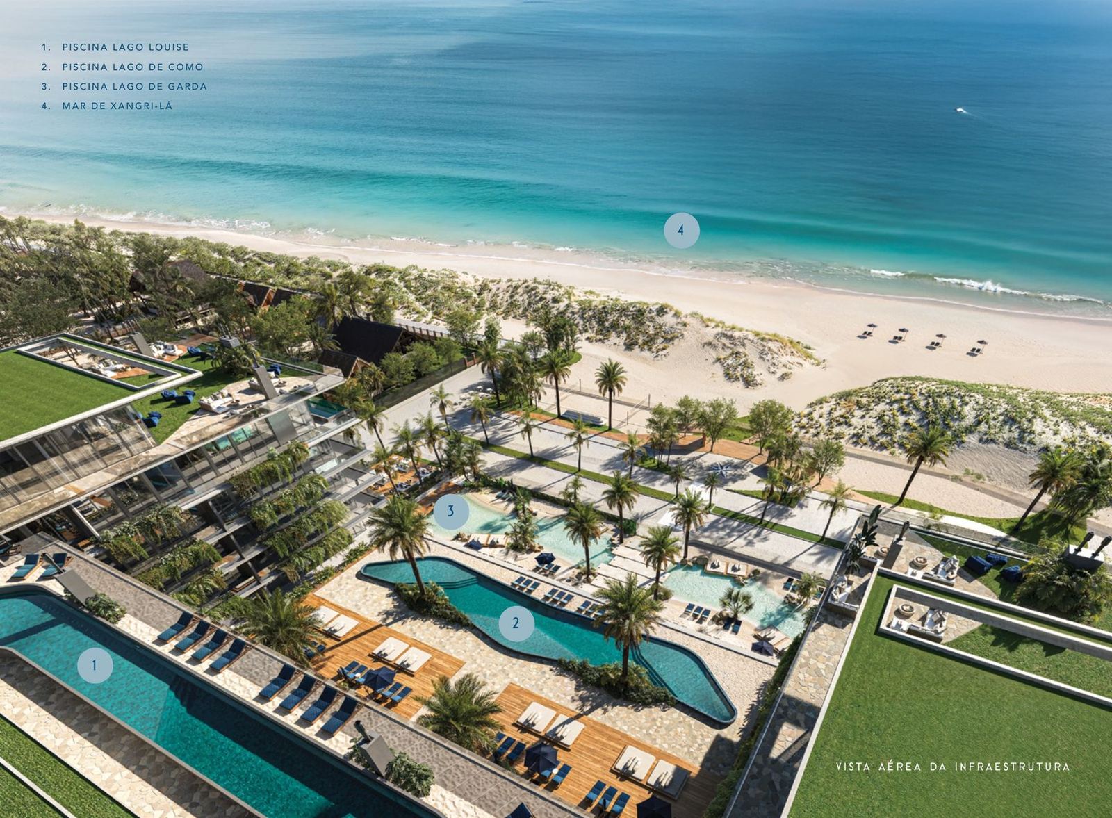 Xangri-Lá Ilhas Resort – Vista aérea da infraestrutura